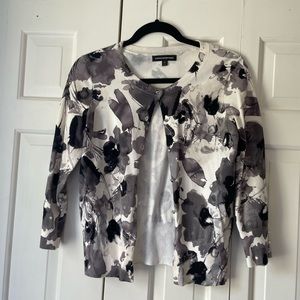 Express floral cardigan, medium